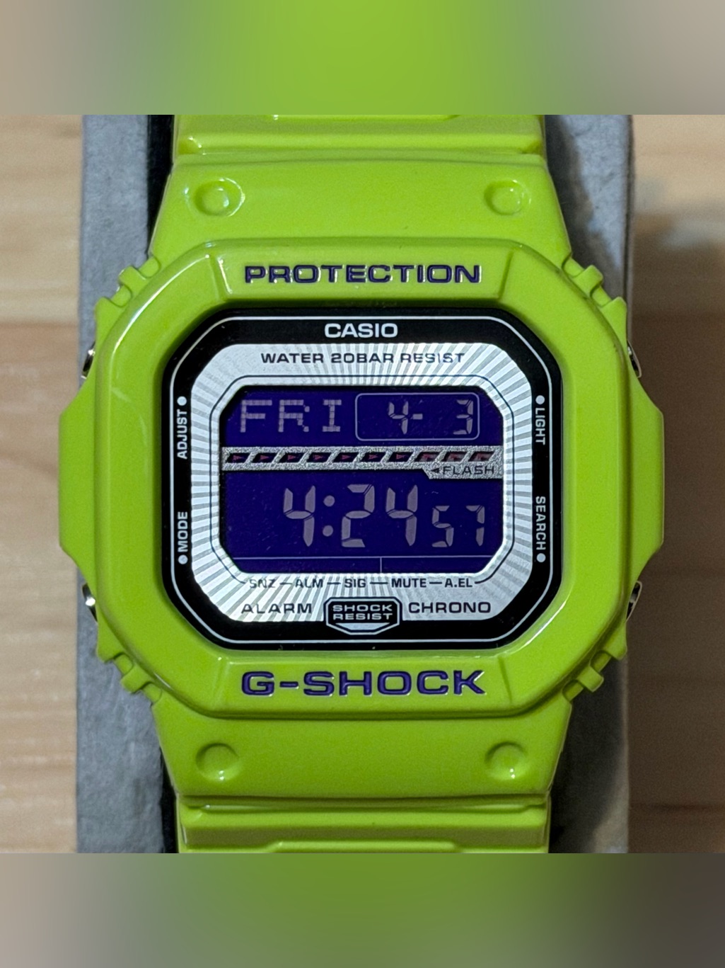 Casio GShock Gls5600v3 GLide Yellow Nylon Mens Digital Watch Gls5600 5600